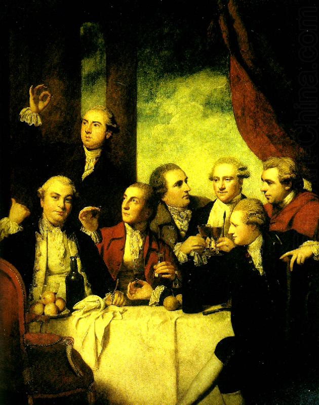 members of the society of dilettanti, Sir Joshua Reynolds